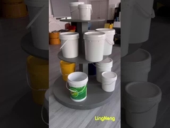 뚜?? 과 손잡이가 있는 둥근 재활용 가능한 2.5 리터 버킷